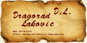 Dragorad Laković vizit kartica